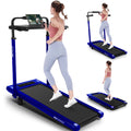 ANCHEER Walking Pad with Desk 47-50.5 Inch Adjustable Height, 6 in 1 Treadmill with 8% Incline for Home Workstation, Folding Tre