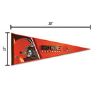 Rico Industries Nfl Football Cleveland Browns Primary 12'' X 30'' Felt Wall D  Cor Pennant - Great For Home/Bed Room/Man Cave D