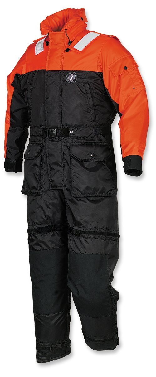 Mustang Survival Deluxe Anti-Exposure Flotation Suit - Orange/Black, X-Large