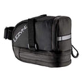 Lezyne S-Caddy Compact Wedge Cycling Saddle Bag with hook and loop Straps for Road and Mountain Bike, Small - Black