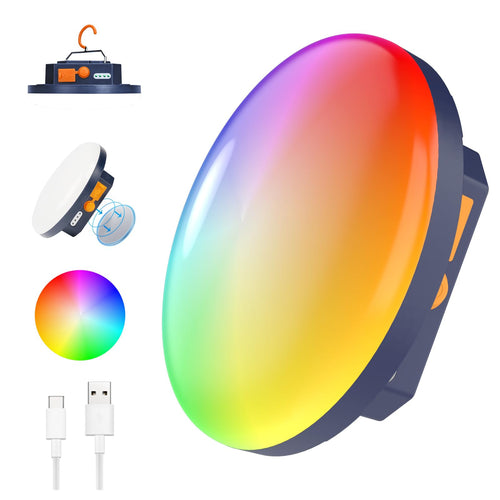 10000mAh Rechargeable 3000LM Tent Light Camping Light, 6500K 24Hours Long Play Time , Outdoor Night Market Light Night Fishing L