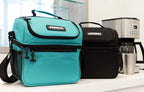 Patriot Coolers Duo Lunch Bag - 15 Can Lunch Cooler With Dual Compartments And Convenient Carry Strap (Black)