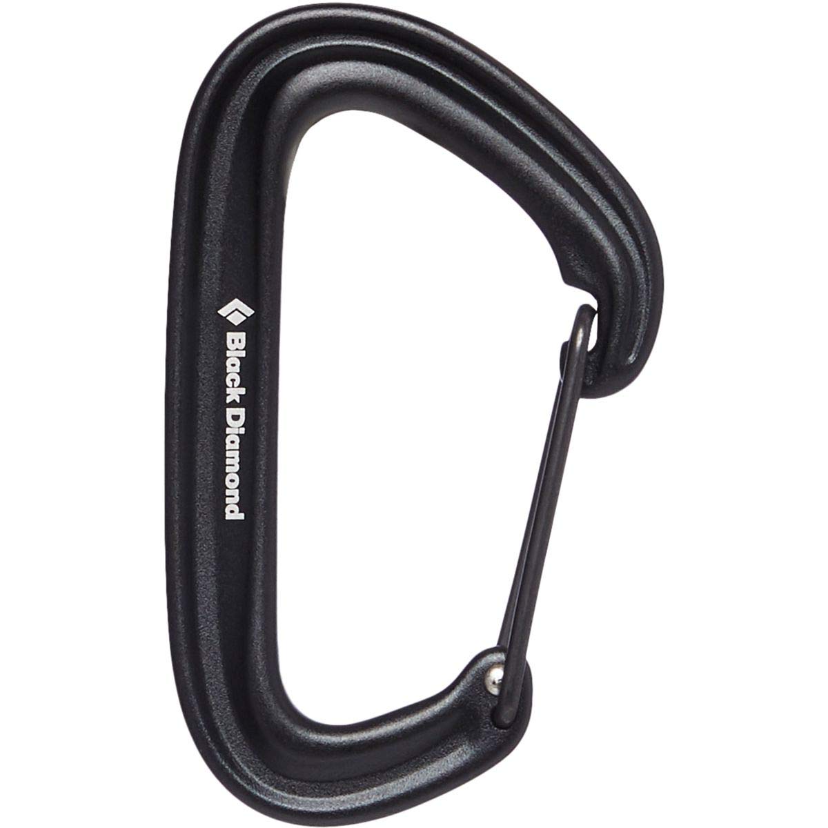 BLACK DIAMOND LiteWire Carabiner | Lightweight Hot-Forged Wiregate | Durable Aluminum Build | Smooth Clipping for Trad & Sport R