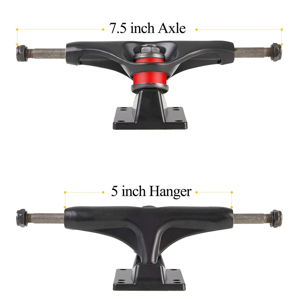 Axdt Skateboard Wheels Set,Include Skateboard Trucks, Skateboard Wheels 52Mm, Skateboard Bearings, Skateboard Pads, Skateboard H