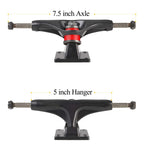 Axdt Skateboard Wheels Set,Include Skateboard Trucks, Skateboard Wheels 52Mm, Skateboard Bearings, Skateboard Pads, Skateboard H