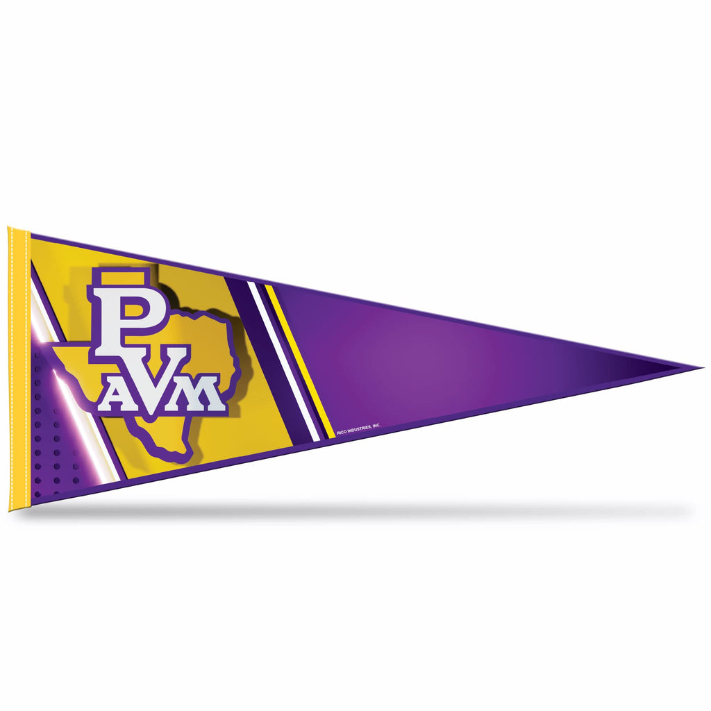 Rico Industries Ncaa Prairie View A&M Panthers Primary 12'' X 30'' Felt Wall D  Cor Pennant - Great For Home/Bed Room/Man Cave D
