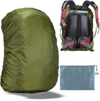 Evotopf Waterproof Backpack Rain Cover With Adjustable Anti Slip Buckle Strap  Sliver Coating Reinforced Inner Layer For Camping