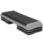 Zeny 43'' Exercise Aerobic Step Platform Adjustable Fitness Stepper With 4 Detachable Risers Fitness Workout Stepper For Home Gy