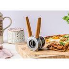 Dreamfarm Ortwo Lite Original Ergonomic, 1-Or-2-Handed Re-Fillable Salt, Pepper, Spice, Seed, Coffee Mill With 6 Grind Settings