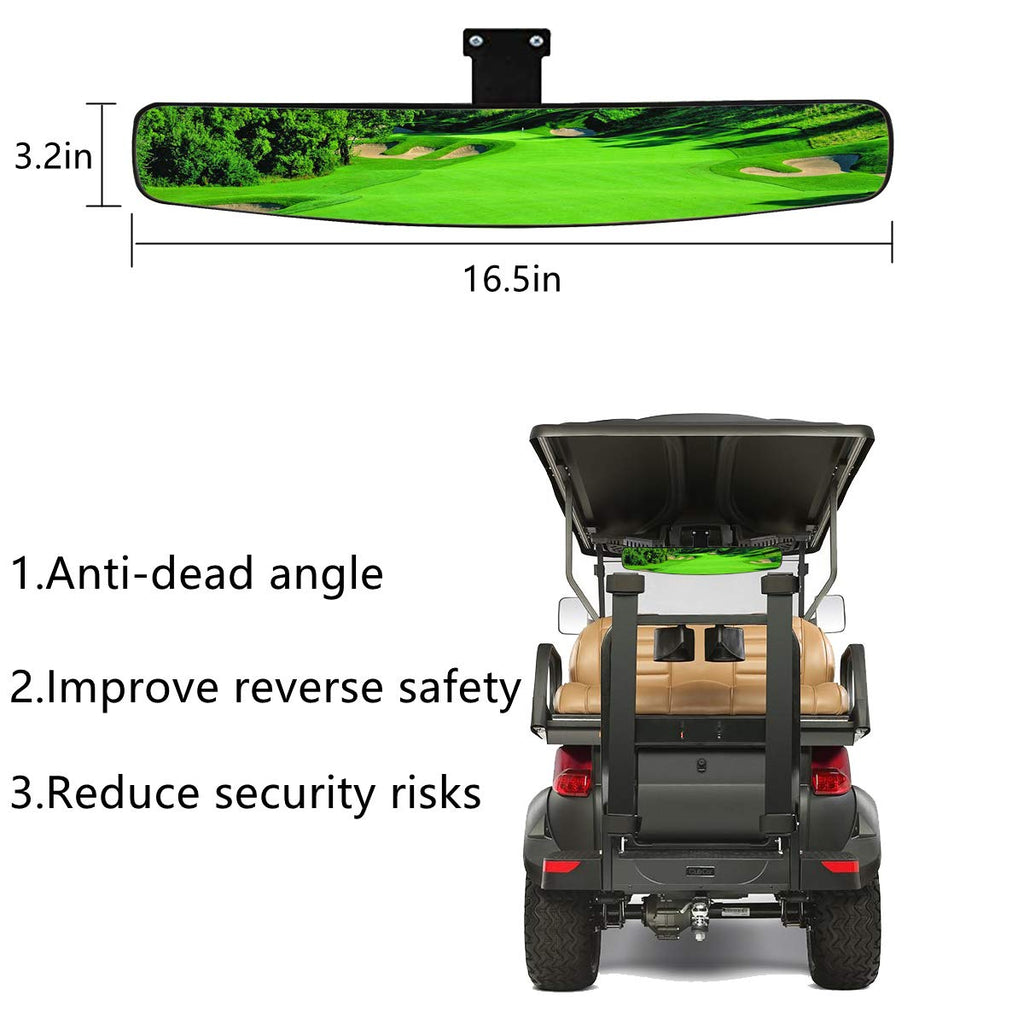 Wlood Golf Cart Side Mirror And Central Mirror (Golf Cart View Mirrors)