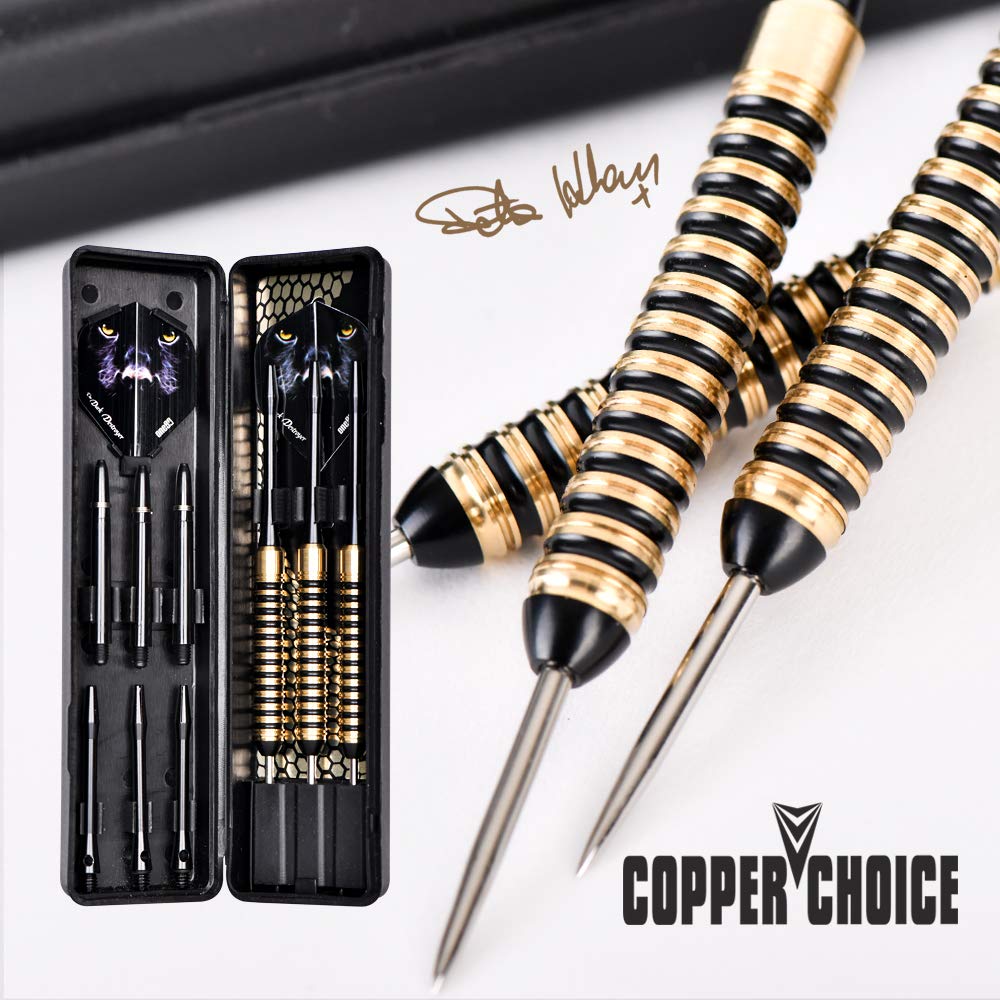 One80 ?He Dark Destroyerprofessional Steel Tip Dart 6 Barrels In Two Styles(20/22G) With Aluminum Shafts, Thick Flight, Slim Cas