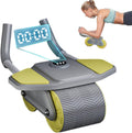 Brikipth Yoga Wheel, Mini Yoga Wheel Automatic BackBounce Abdominal Trainer, Stable and Efficient Double Wheel Design, Househol