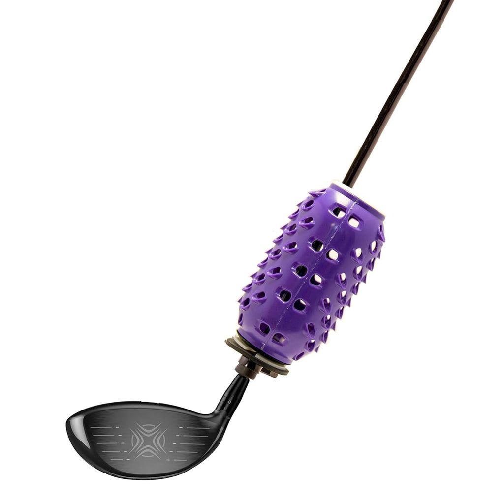 Aero-Swing Golf Club Mini Swing Trainer Aid, Speed Training Practice Equipment Tool For Golf, Single Purple. Hit The Ball Furthe