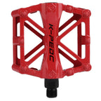 Boruizhen Aluminium Cnc Bike Platform Pedals Lightweight Road Cycling Bicycle Pedals For Mtb Bmx (Red)