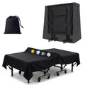 Ping Pong Table Cover 9x5 ft, 600D Waterproof Table Tennis Cover for Outdoor & Indoor Use, Fits Folding or Flat Tables, Windproo