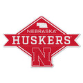 Rico Industries Ncaa Nebraska Cornhuskers Diamond Shape Cut Pennant - Home And Living Room D  Cor - Soft Felt Ez To Hang