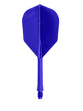 L-style BarFlight 2BA Dart Flight with Integrated Shaft - L3 Shape - 26mm (260) - Blue - 1 Set (3 Flights)