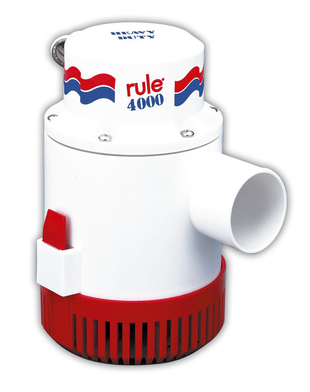 Rule 56D 4000 Gph Marine Bilge Pump, Non-Automatic, 12 Volt , White/Red
