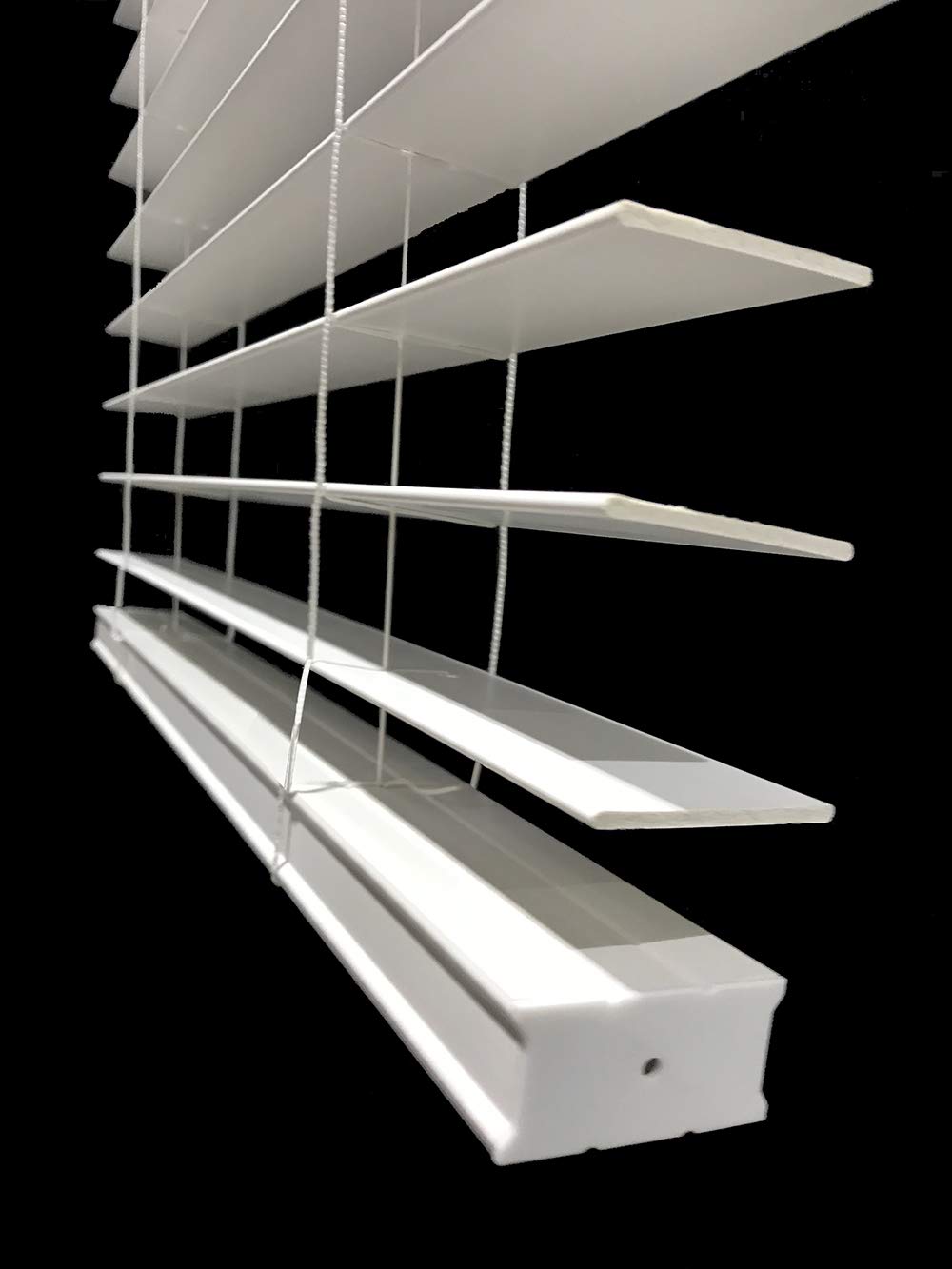 Us Window And Floor 2 Faux Wood 5775 W X 60 H, Inside Mount Cordless Blinds, 5775 X 60, White