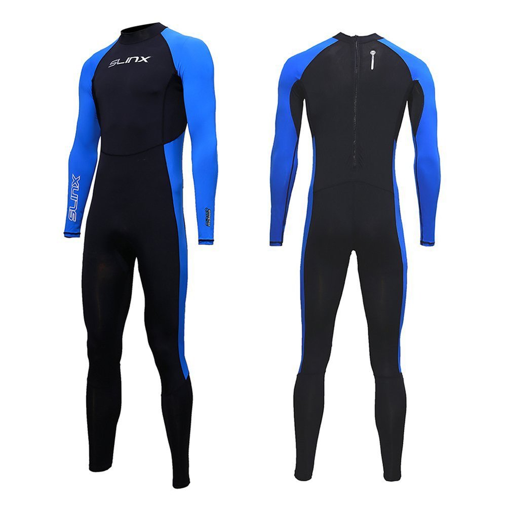Full Body Dive Wetsuit Sports Skins Rash Guard for Men Women, UV Protection Long Sleeve One Piece Swimwear for Snorkeling Surfin
