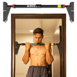 Slovic Upgraded 10th Generation Adjustable PullUp Bar, 7695 cm, Supports 300 kg, Home Fitness Exercise Equipment with Level Me