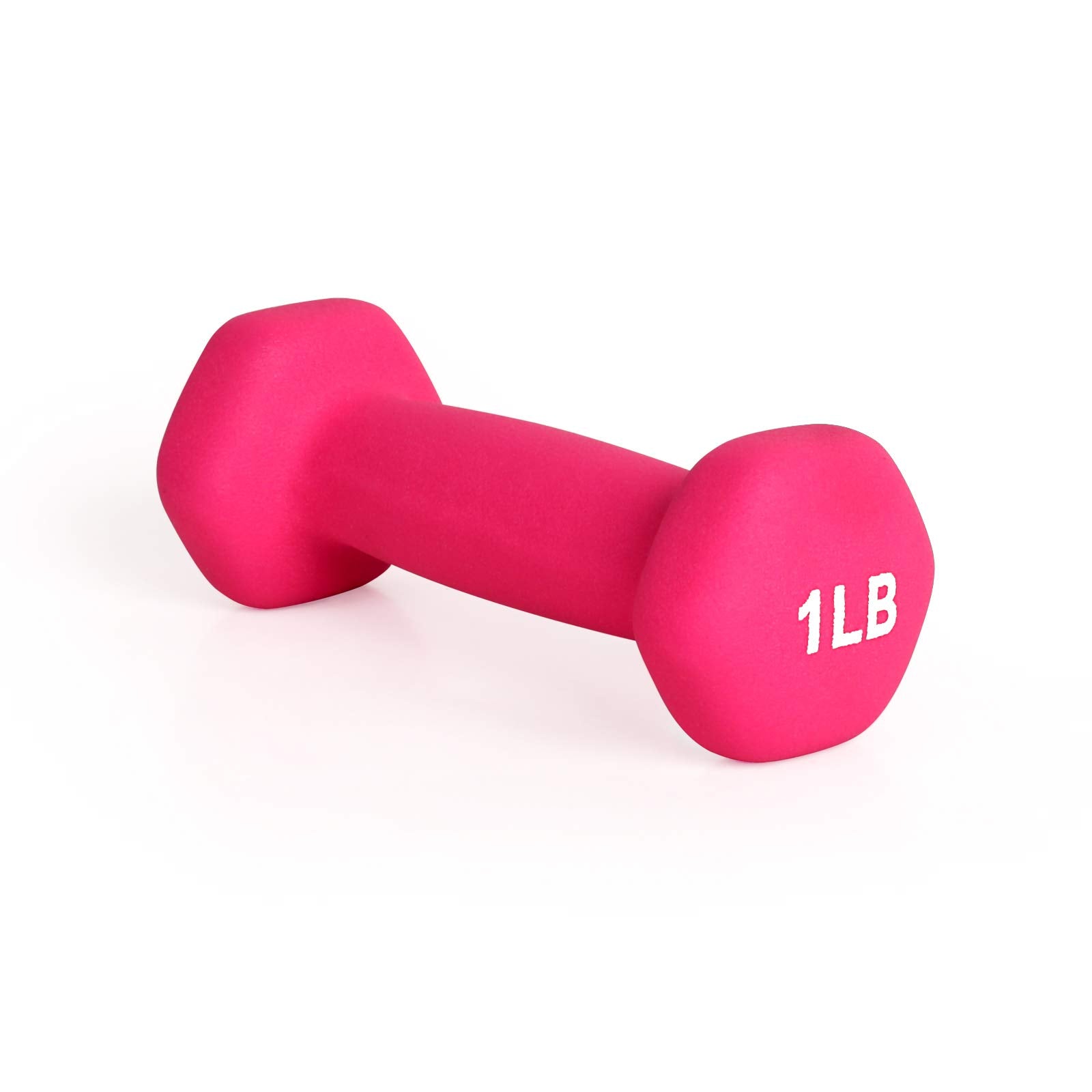 Lionscool Neoprene Coated Dumbbell Weights (Rose Pink 1Lb Pair)