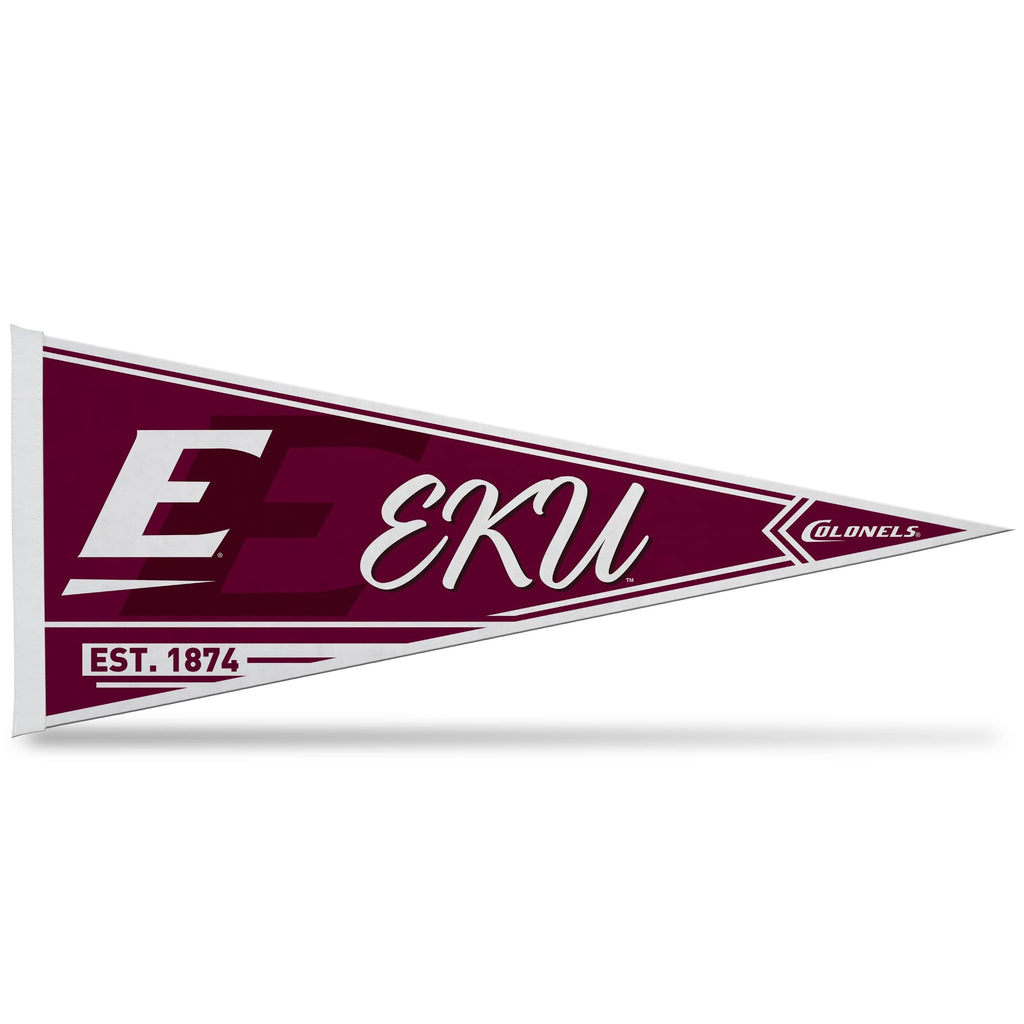 Rico Industries Ncaa Eastern Kentucky Colonels Classic 12'' X 30'' Felt Wall D  Cor Pennant - Great For Home/Bed Room/Man Cave D