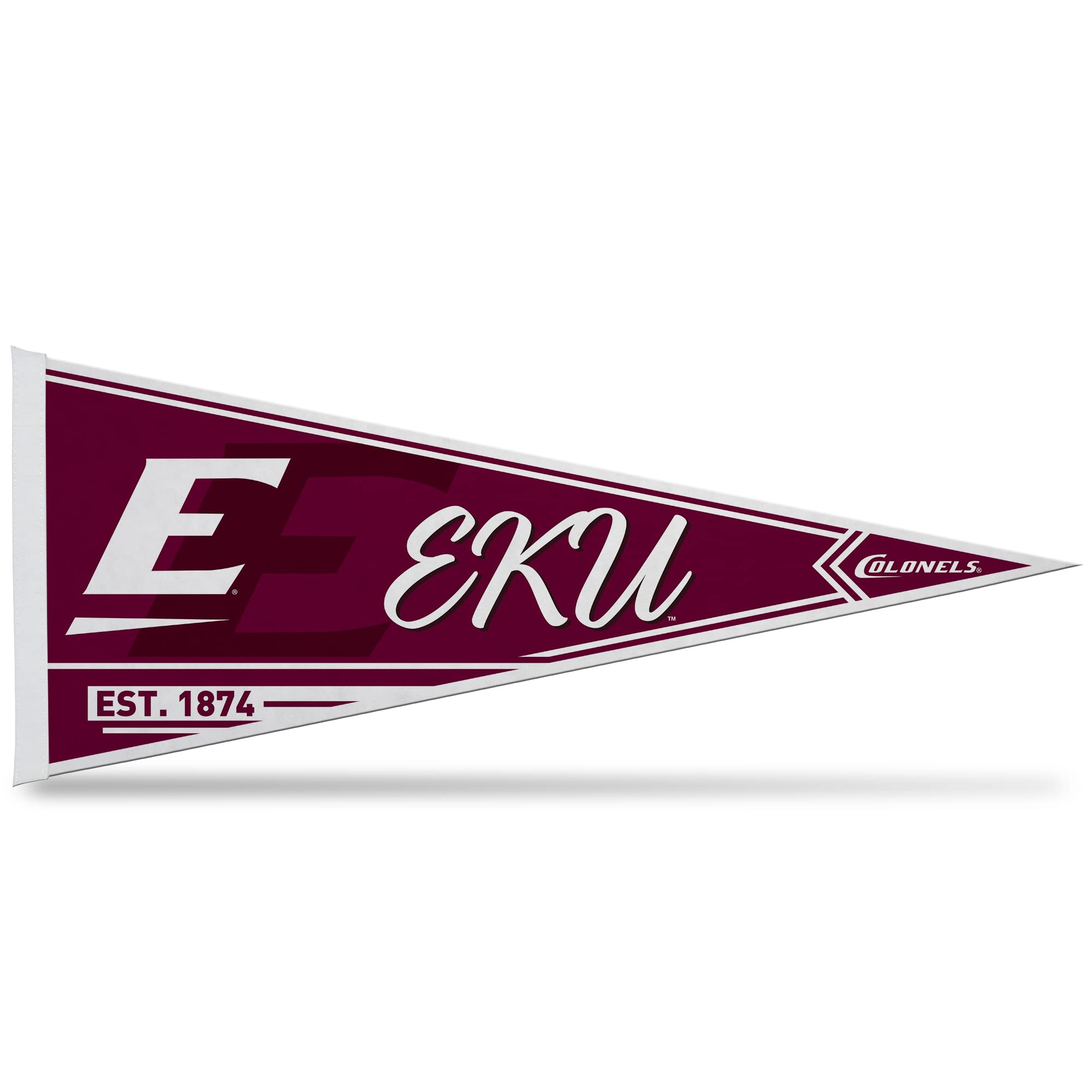 Rico Industries Ncaa Eastern Kentucky Colonels Classic 12'' X 30'' Felt Wall D  Cor Pennant - Great For Home/Bed Room/Man Cave D