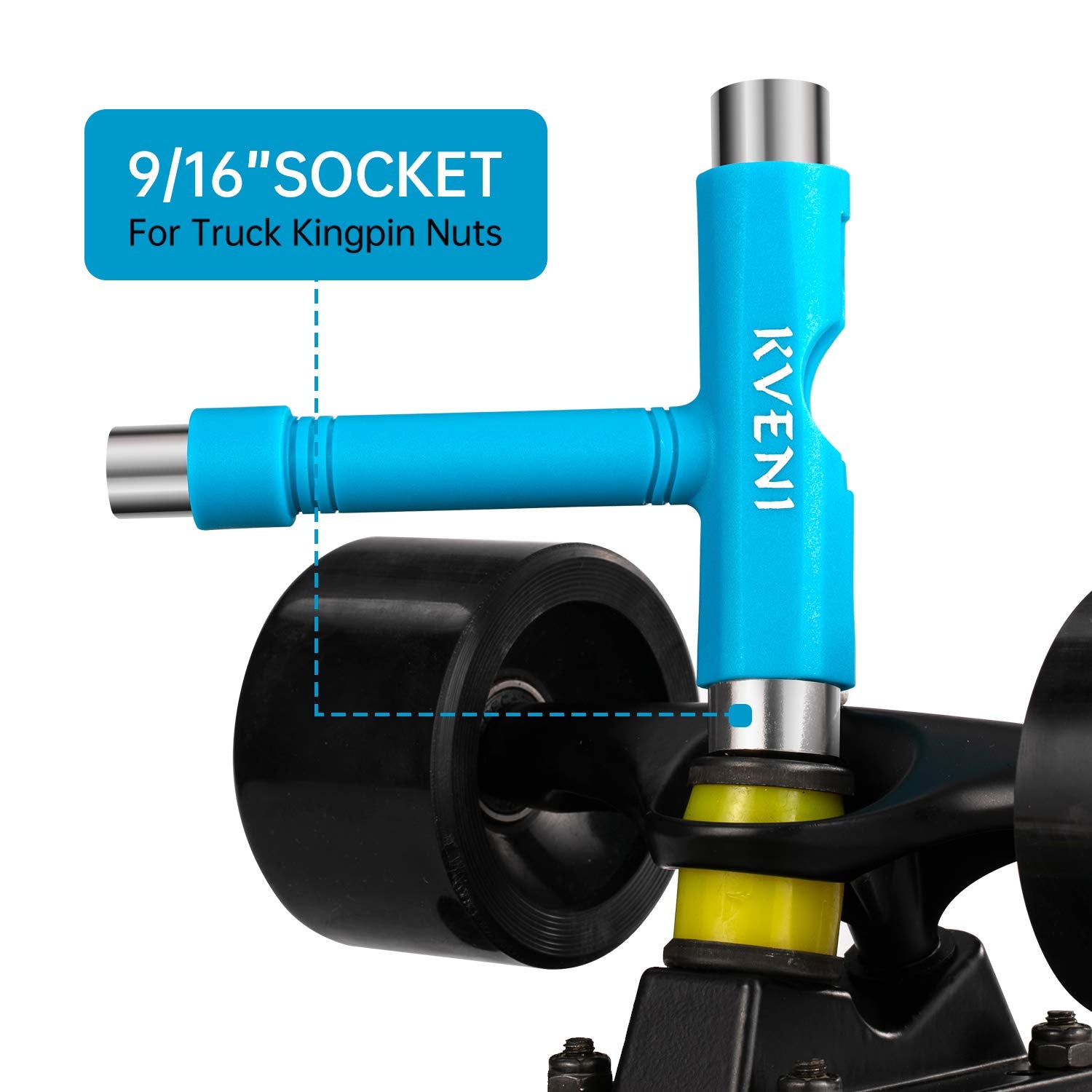 Skate Tool All-In-One, Multi-Function Portable Skateboard T Tools Accessory - With T-Type Allen Key And L-Type Phillips Head Wre