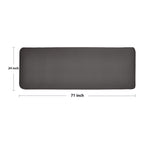 Balancefrom All Purpose 1/2-Inch Extra Thick High Density Anti-Tear Exercise Yoga Mat And Knee Pad With Carrying Strap, Black
