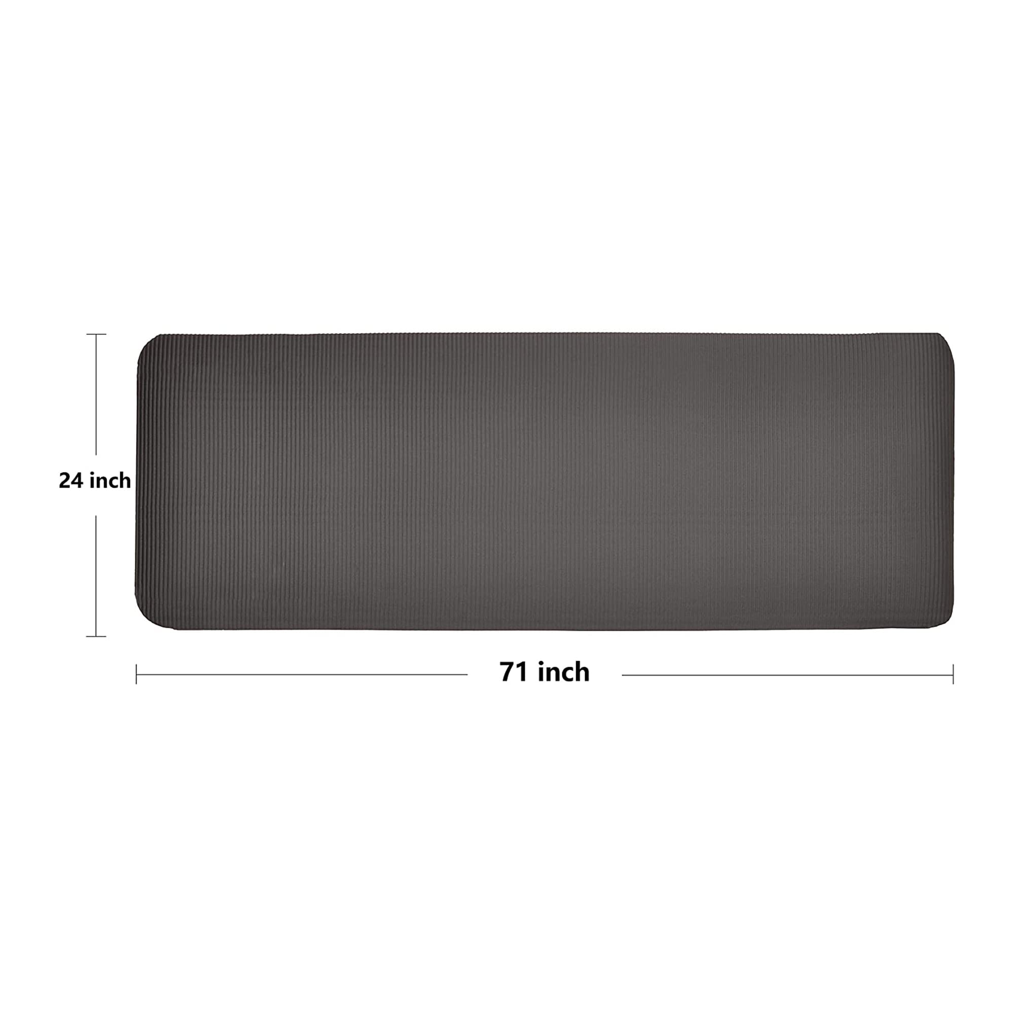 Balancefrom All Purpose 1/2-Inch Extra Thick High Density Anti-Tear Exercise Yoga Mat And Knee Pad With Carrying Strap, Black