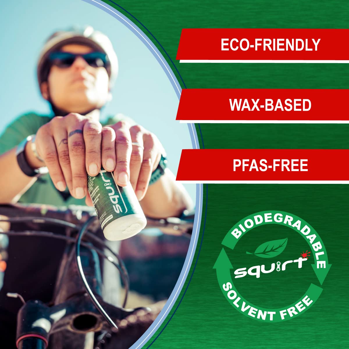 Squirt E-Bike Chain Wax With High-Pressure Additives For E-Bikes - Ebike Chain Lubricant For Wet & Dry Conditions - E Bike Chain