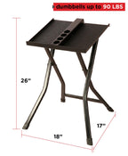 Powerblock Large Compact Stand, Dumbbell Rack & Weight Rack, Folds Flat For Easy Storage, Use Expandable Dumbbells, Home Gym Str