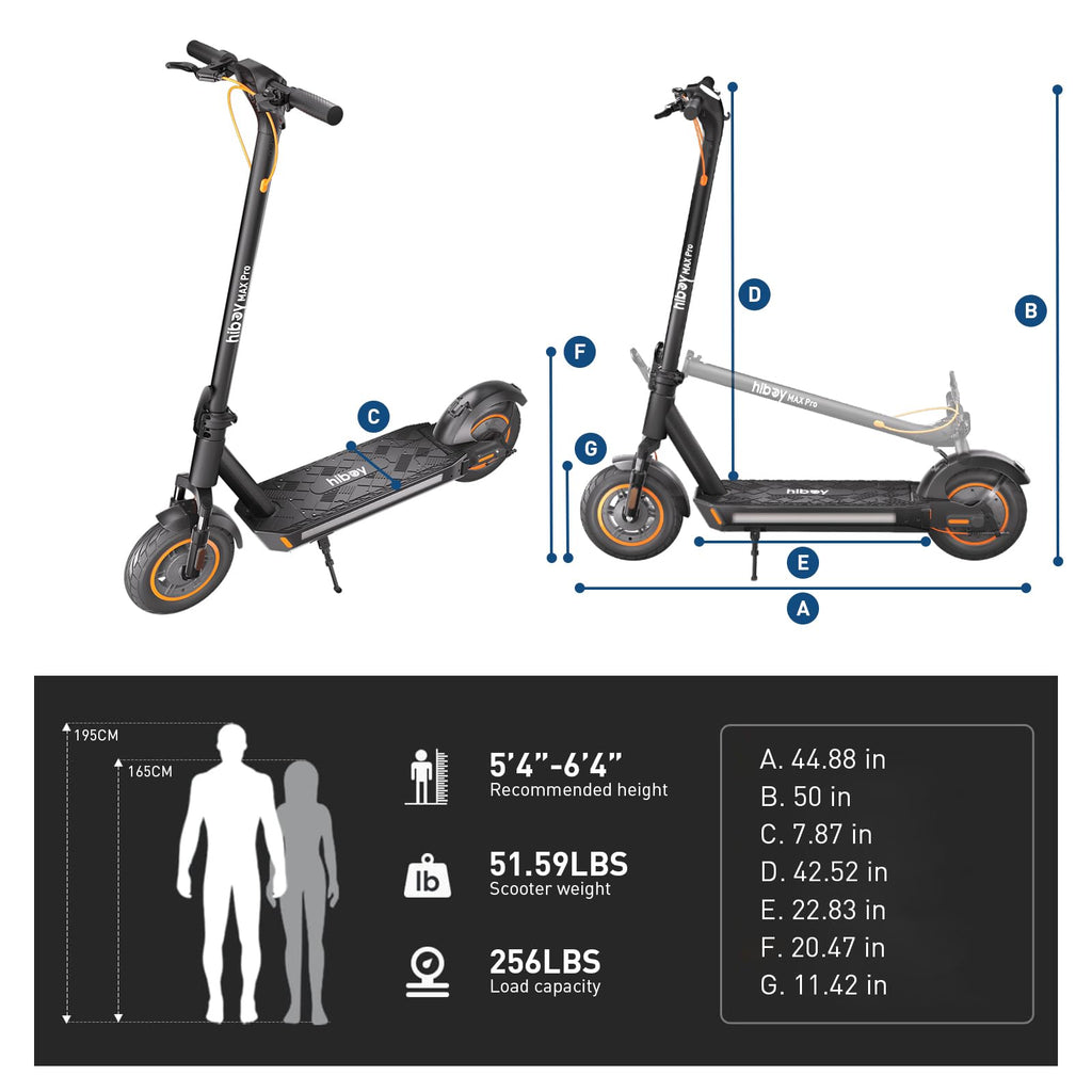 Hiboy MAX Pro Electric Scooter, 46.6 Mi Long Range, 22 MPH Power by 650W MAX Motor, 11 Pneumatic Tires, Split Hub Design, Dual