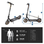 Hiboy MAX Pro Electric Scooter, 46.6 Mi Long Range, 22 MPH Power by 650W MAX Motor, 11 Pneumatic Tires, Split Hub Design, Dual