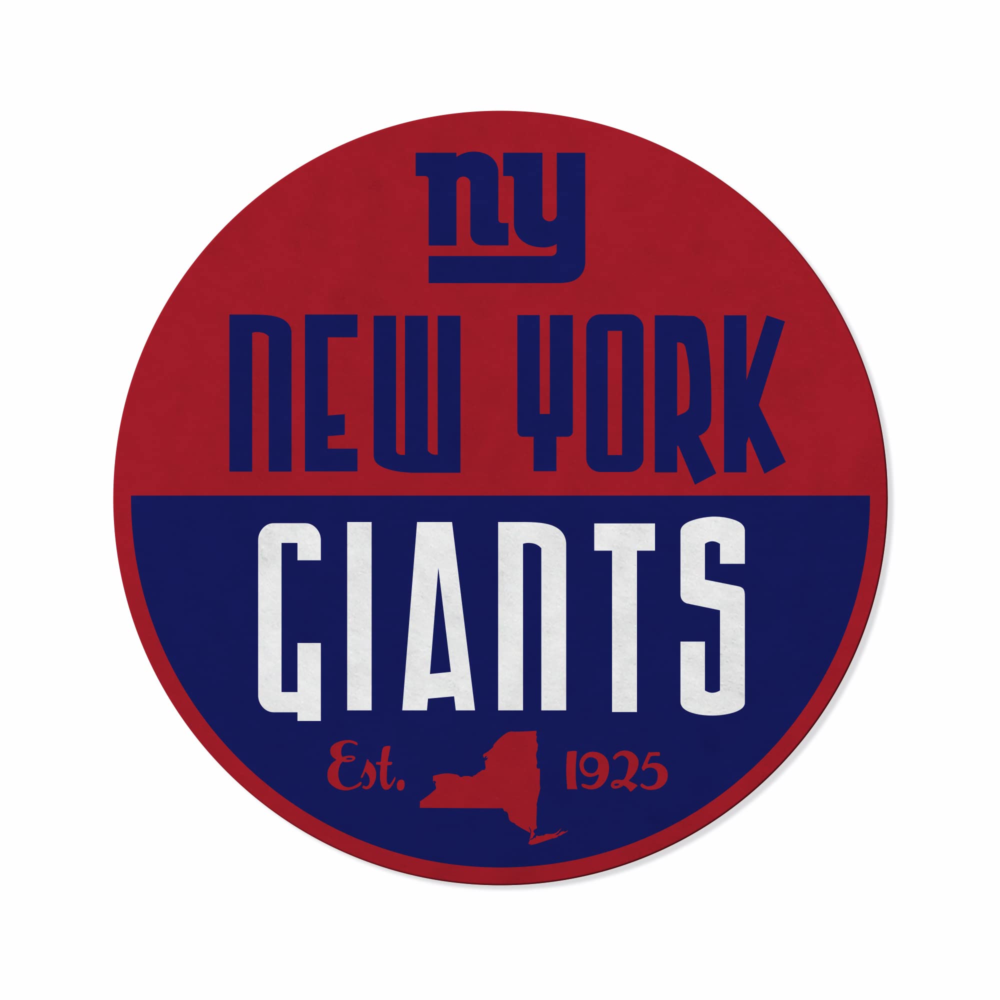 Rico Industries Nfl Football New York Giants Classic Shape Cut Pennant - Home And Living Room D  Cor - Soft Felt Ez To Hang