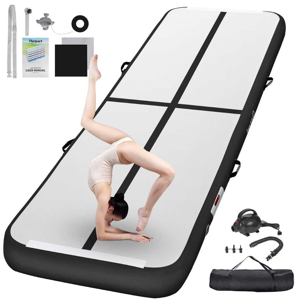 Fbsport 13.12Ft Inflatable Air Gymnastics Mat Training Mats 8 Inches Thickness Gymnastics Tracks For Home Use/Training/Cheerlead