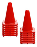 Versatyle Set Of 12 Flexible Heavy Duty Safety Cones 2In / 6In / 9In / 12In / 18In / 28In For Traffic Cones, Agility Soccer Trai