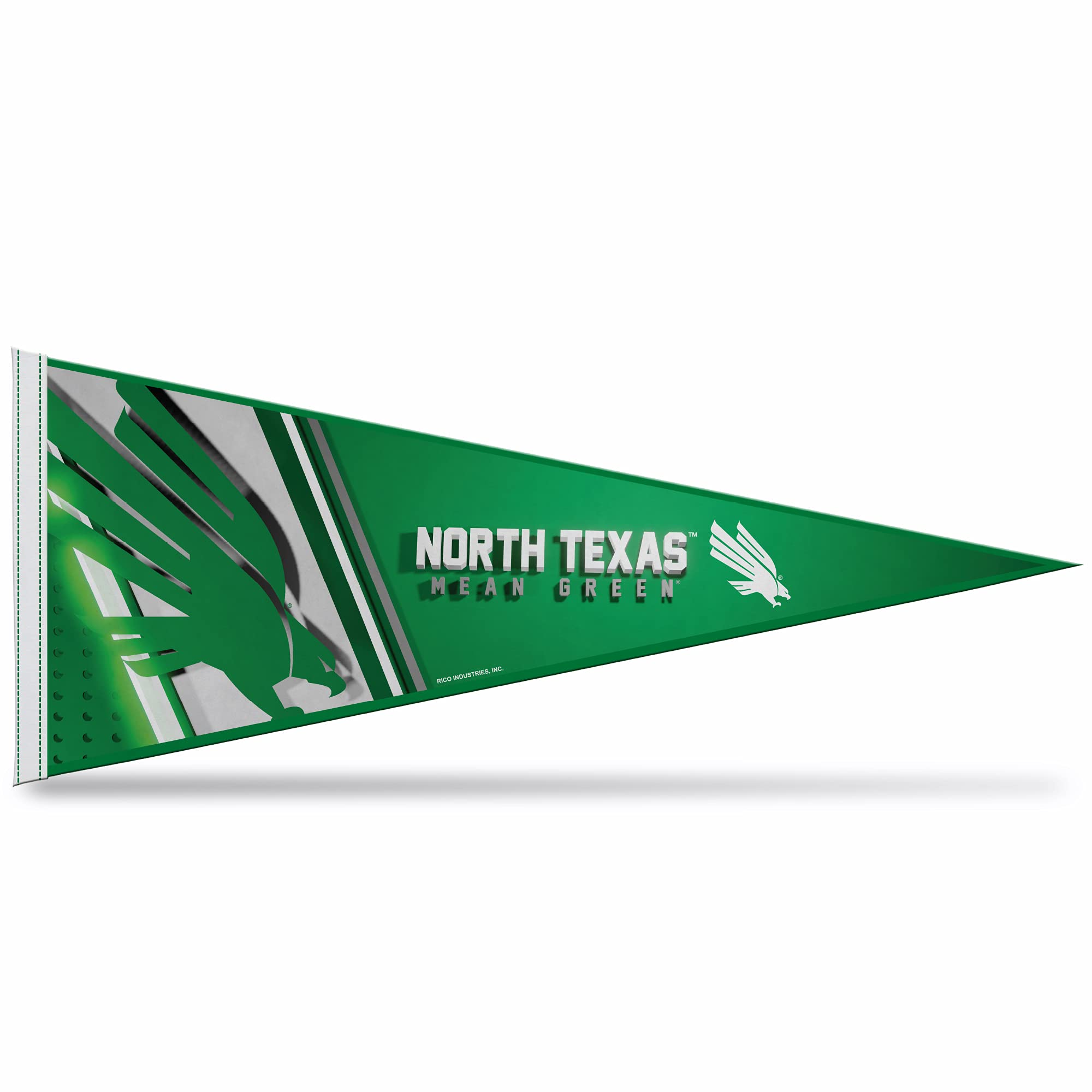 Rico Industries Ncaa North Texas Mean Green Primary 12'' X 30'' Felt Wall D  Cor Pennant - Great For Home/Bed Room/Man Cave D  C