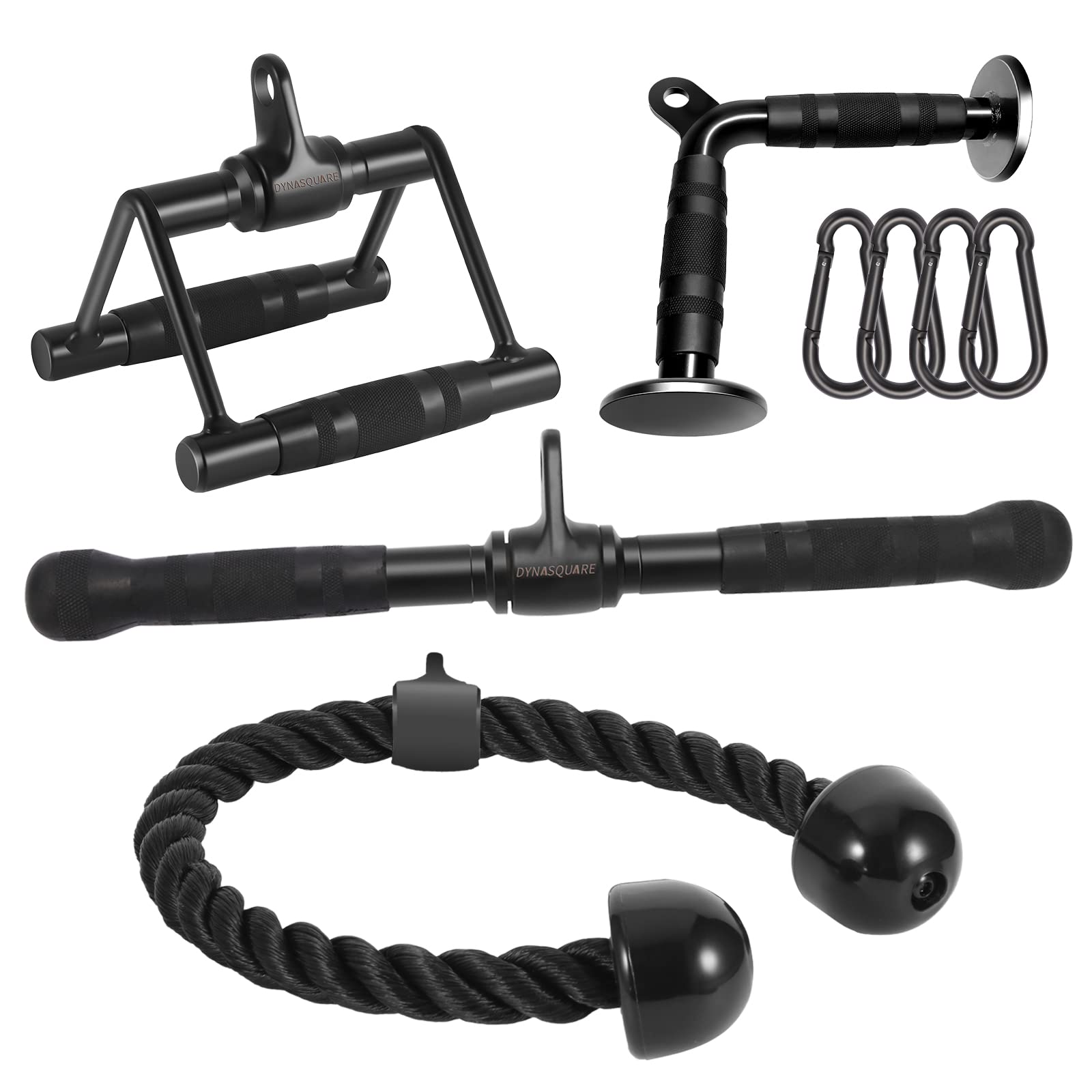 Dynasquare Cable Attachments For Home Gym, Lat Pulldown Attachment, Weight Machine Accessories, Straight Pull Down Equipment, V-
