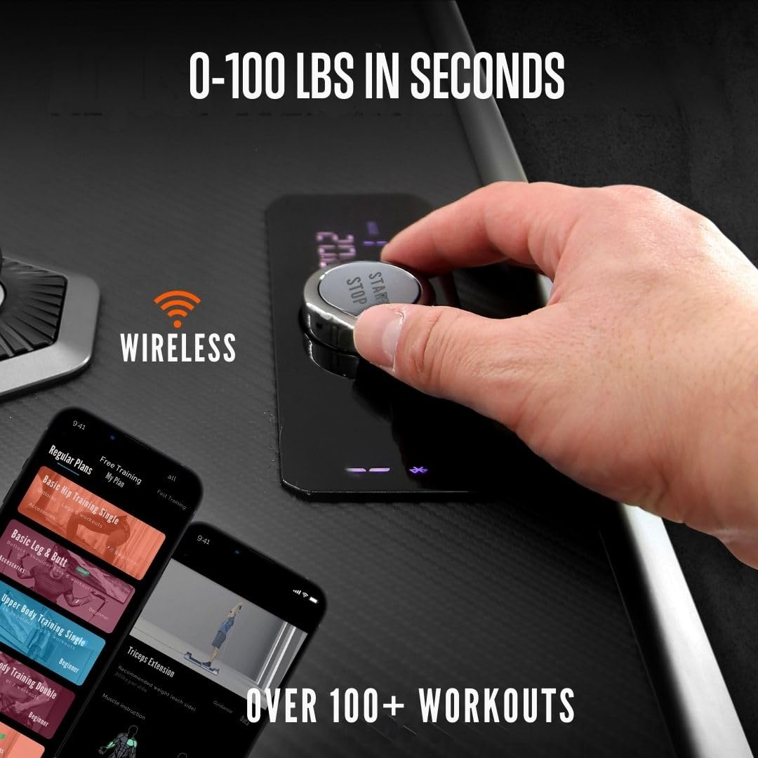 Squatz Pluto Fitness Board - Multifunctional Workout Device With Standard, Eccentric, And Isokinetic Training Modes, Wifi And Bl
