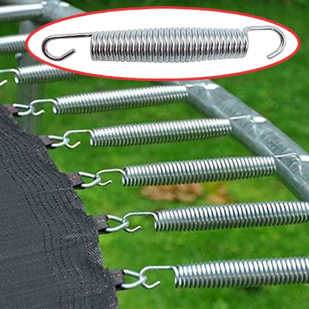 Hengle 5.5 Inch(14Cm) Trampoline Spring Heavy Spring Stainless Steel Galvanized Spring (10Pcs) And 1T-Hook