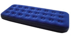 Zaltana 2-Pcs Single Size Air Mattress With Double Action Hand Pump & 2 Inflatable Pillow Combo (Amsx2+Ap3+Pl1X2)
