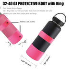 Greant Double Protective Water Bottle Boot 32 Oz For Hydro Flask, Silicone Flex Boot For Hydroflask Boot, Universal Anti-Slip Bo