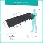 Fe Active Folding Camping Cot - Lightweight, Compact & Portable Camping Bed, Comfortable Sleeping Cots For Adults & Kids - Camp