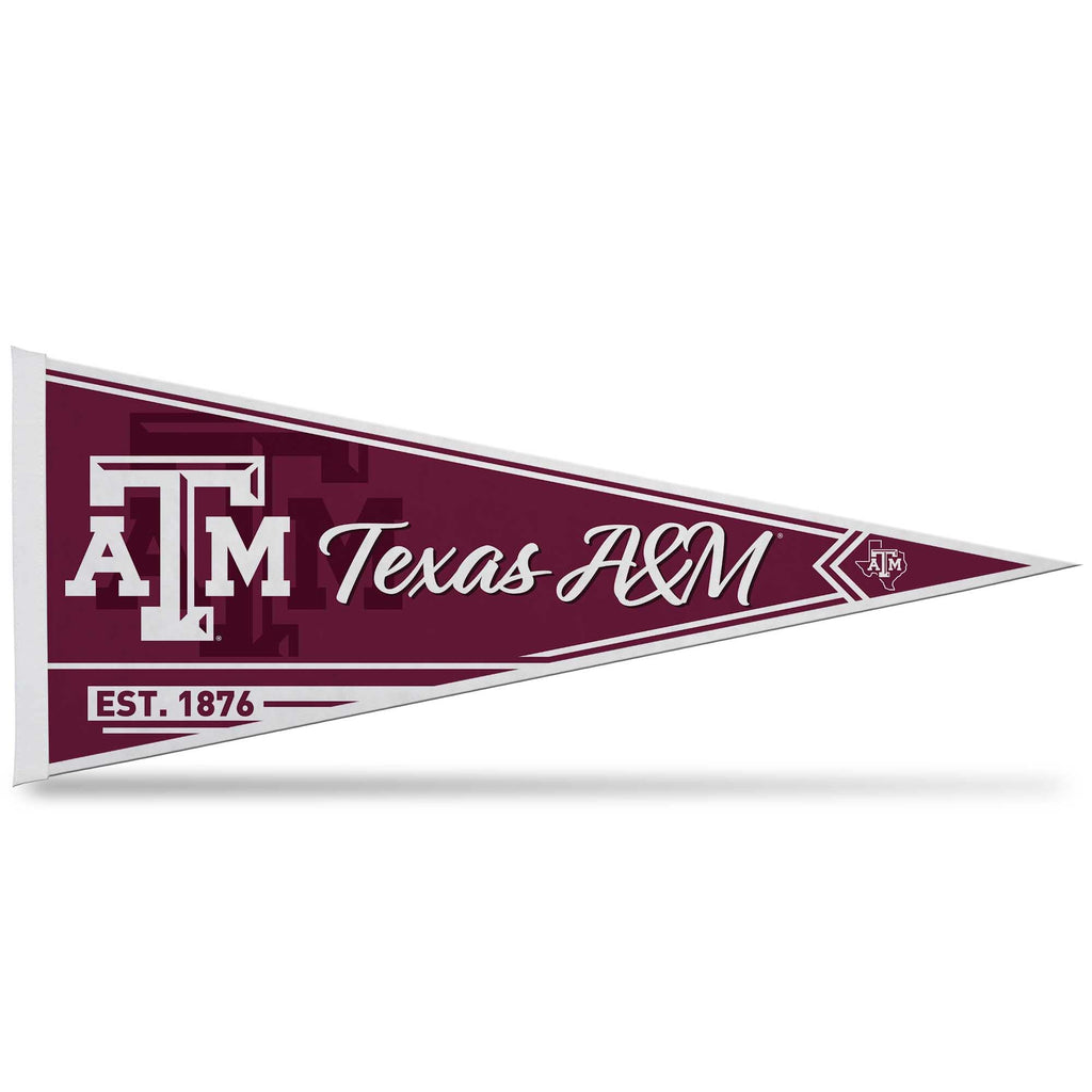 Rico Industries Ncaa Texas A&M Aggies Classic 12'' X 30'' Felt Wall D  Cor Pennant - Great For Home/Bed Room/Man Cave D  Cor