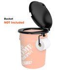 Portable Toilet Seat For 5 Gal Buckets, Camping Toilet With Lid For Adults, Snap-On Toilet Seat For Outdoor, Camping, Hiking, Em