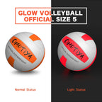 Omotiya Glow In The Dark Volleyball, Led Light Up Volleyball, Outdoor Volleyball Gifts For Boys And Girls, Night Glowing Ball, S