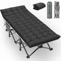 Slendor Xxl Camping Cot, Extra Wide Sleeping Cot For Adults, 79 L X 32 W X 19 H Camping Bed With Mattress, Pillow, Carry Bag, Ou