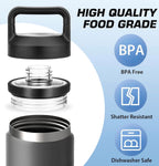Replacement Lid Chug Cap For Yeti Rambler Bottle, Screw Top Lid Replacement Fits For 18Oz/ 26Oz/ 36Oz/ 64Oz Cap Cover Water Bott